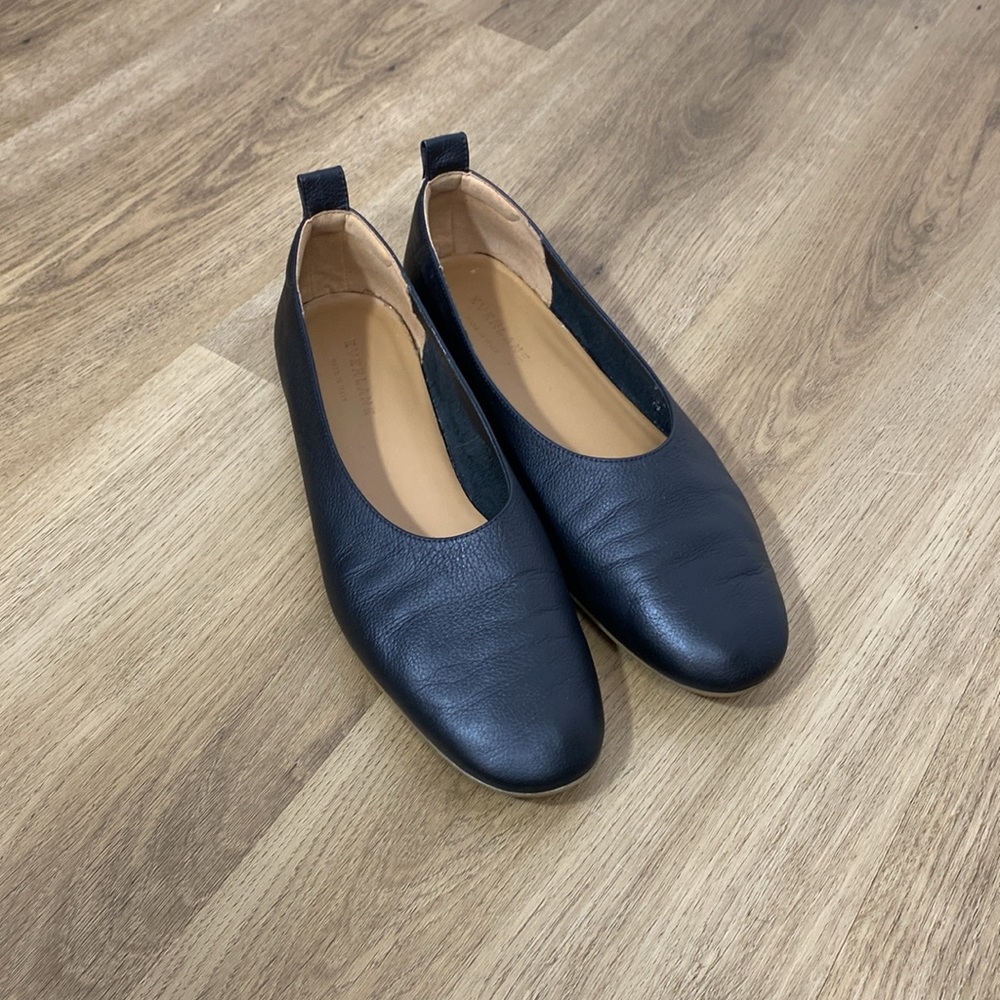 Everlane Black Leather Ballet Flats - Picture 3 of 14